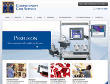 Tablet Screenshot of ccsperfusion.com